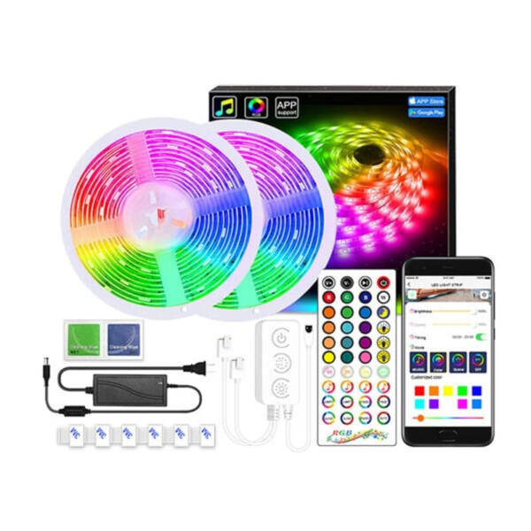 Bandă LED RGB Bluetooth Sincron Muzica Set , ELM-99LED987S, Elmark