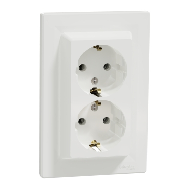 Priza Dubla Asfora 2P+N 16A Alba, EPH9900121, Schneider Electric - Schneider
