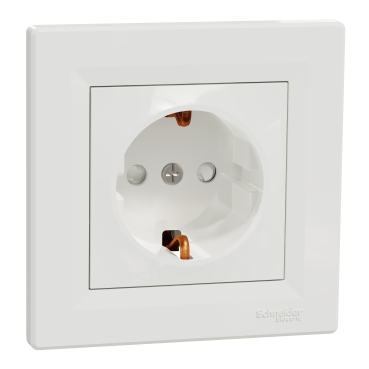Priza Simpla Asfora 2P+N 16A Alba, EPH2900221, Schneider Electric - Schneider