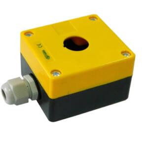 CUTIE PLASTIC GALBENA IP54 22YJBPY PENTRU 1 BUTON ELVON