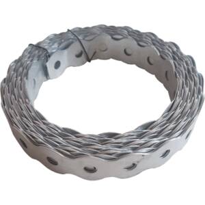 BANDA METALICA PERFORATA PENTRU SUPORT CABLURI 12mm/0,7mm/5mm pret/10m