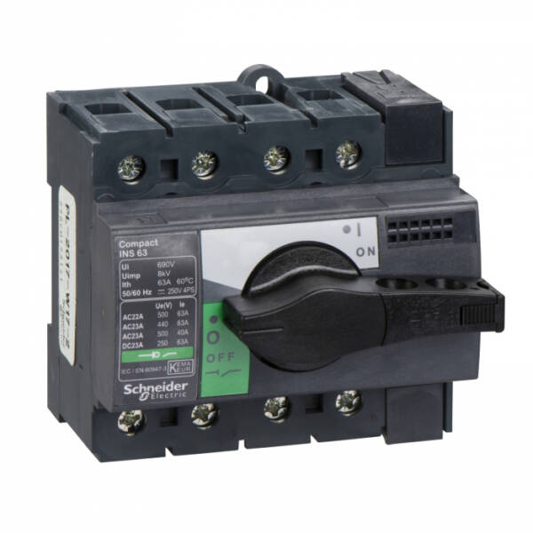 Separator de sarcina Interpact INS63, 4 poli, 63A, 28903, Schneider Electric