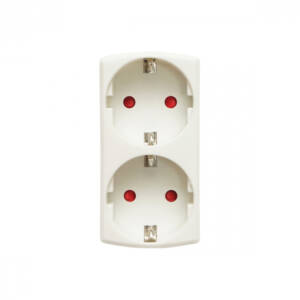 DUBLU STECHER SCHUKO VERTICAL