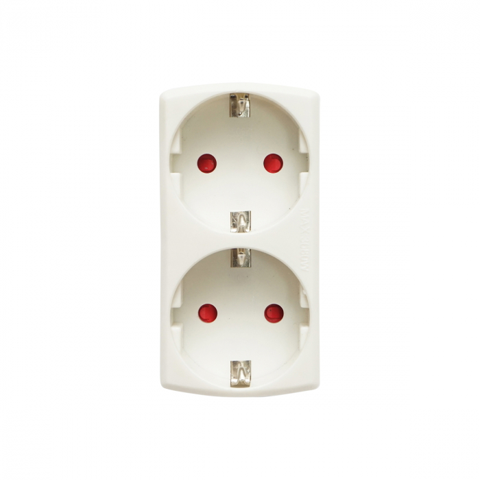 DUBLU STECHER SCHUKO VERTICAL