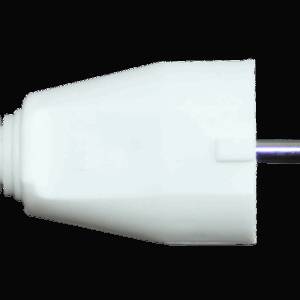 STECHER SCHUKO L CABLU 180* PP ALB 16A