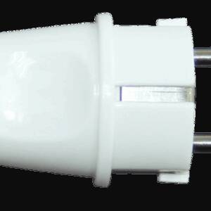 STECHER SCHUKO S CABLU 180* PP ALB 16A