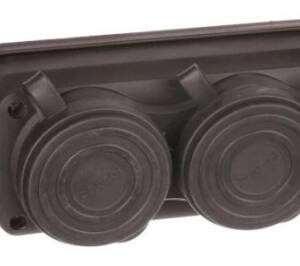 PRIZA CAUCIUC 3P PT NEGRU-T 16A