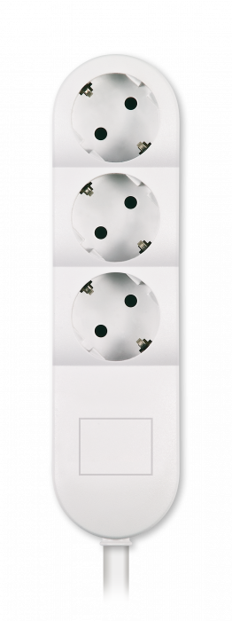 PRELUNGITOR 3xSCHUKO 3,6kW 16A 3x1.5mm,3m ALB