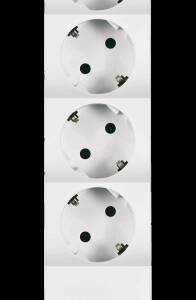 PRELUNGITOR 5xSCHUKO 3,6kW 16A 3x1.5mm,5m ALB