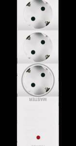 PRELUNGITOR 5xSCHUKO CU PROT SUPRATENSIUNE 1,5kV 2,3kW 16A 3x1.5mm,1.5m ALB