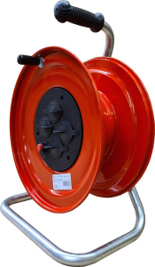 TAMBUR METALIC CU 4x16A PRIZE SCHUKO, INTRERUPATOR, PROTECTIE TERMICA, FARA
CABLU, 3X2.5mm, 75m