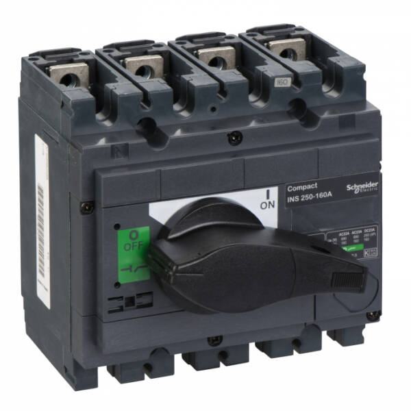 Separator de sarcina Interpact INS250, 4 poli, 160A, 31105, Schneider Electric