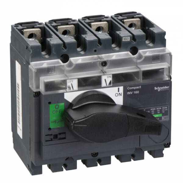Separator de sarcina decuplare vizibil Interpact INV160, 4 poli, 160A, 31165,
Schneider Electric