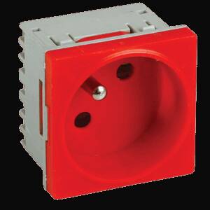 PRIZA MODULARA ROSU SCHUKO UPS 45x45