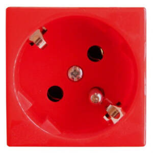 PRIZA MODULARA ROSU SCHUKO UPS TRECERE 45x45