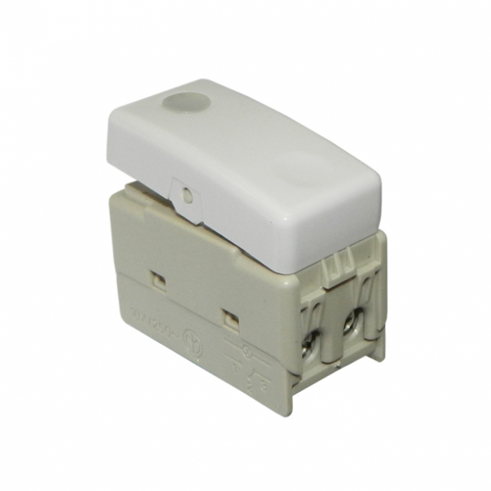 INTRERUPATOR MODULAR CAP SCARA CU LED "YRISS" - ALB