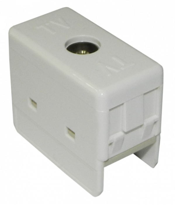 PRIZA MODULARA TV "YRISS" - ALB