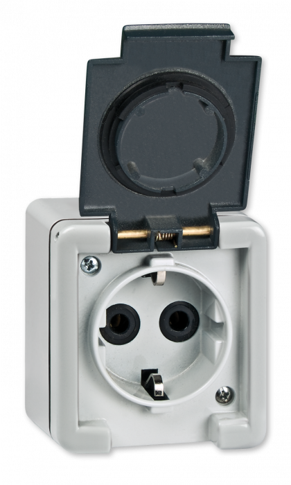 PRIZA SCHUKO PT 16A 250V~ METAL IP55 IK07 PC ARMOR