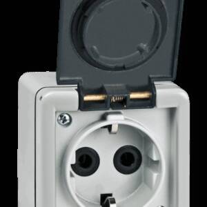 PRIZA SCHUKO PT 16A 250V~ METAL IP55 IK07 CERAMICA ARMOR