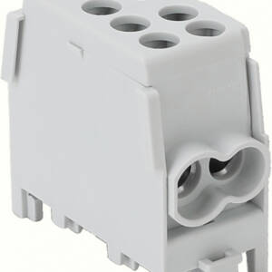 BLOC DISTRIBUITOR MONOFAZAT GRI 100A in:1x25/out:1x25/4x16  mm2