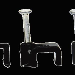 CLIPS PLASTIC PATRAT NEGRU 4mm Pret/Set/100 buc.