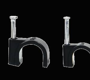 CLIPS PLASTIC ROTUND NEGRU TIP R 5mm Pret/Set/100 buc.