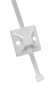 SUPORT CU ADEZIV PENTRU COLIERE NYLON 40x40 6,4mm