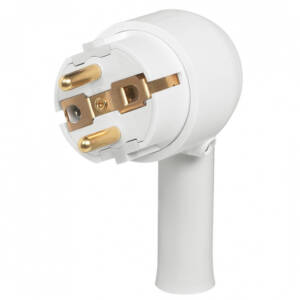 Fisa 2P+T cu extragere usoara 050175, contact de protectie, alba