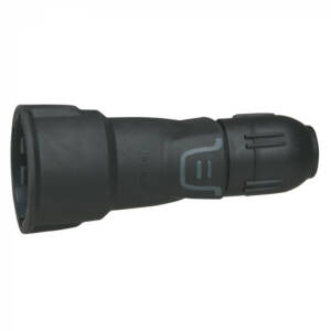 Priză mobilă 2P+E - din cauciuc IK08 - cu manşon prindere