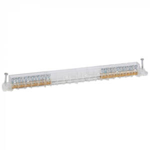 Bloc de borne - neutru și împământare - 2 x 12 orificii