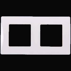 Rama 2 posturi Legrand Niloe 665002, alb