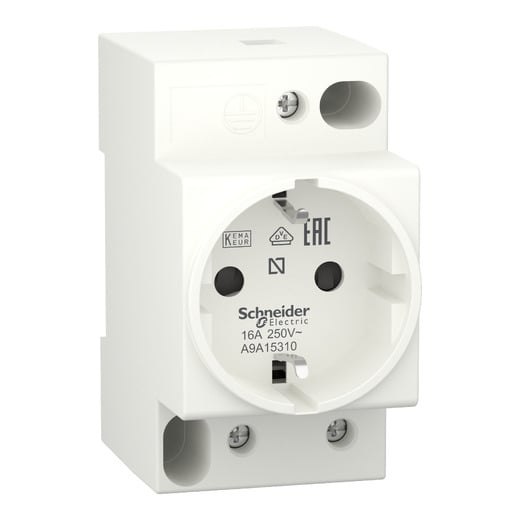 Priza DIN, Acti9 iPC, 2P+E, 16A, 250V AC, A9A15310, Schneider Electric -
Schneider