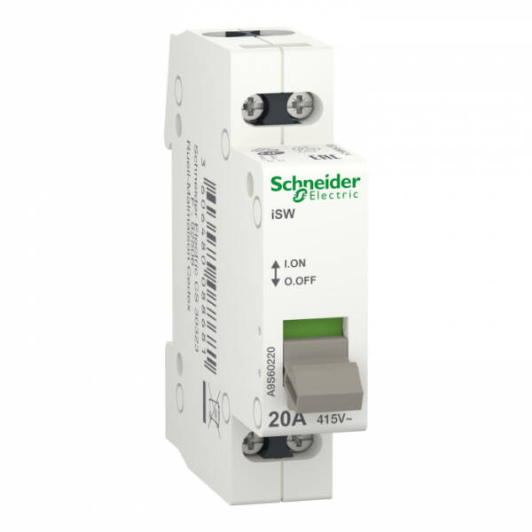 Separator de sarcina Acti9 iSW, 2P, 20 A, 415V, A9S60220, Schneider Electric