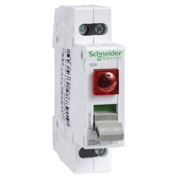 Separator de sarcina Acti9 iSW cu indicator, 1P, 32 A, 250V, A9S61132, Schneider
Electric