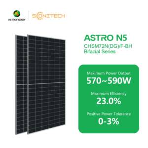 Panou fotovoltaic bifacial 590W ASTRON AST-590-CHSM72N