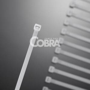Colier de plastic pentru cabluri 160x2.5 Alb