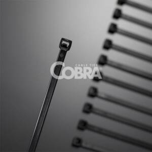Colier de plastic pentru cabluri 250x4.8 Negru