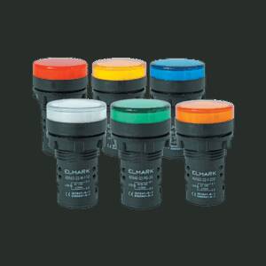 Lampă LED Albastră 22mm 110V, ELM-401511, Elmark