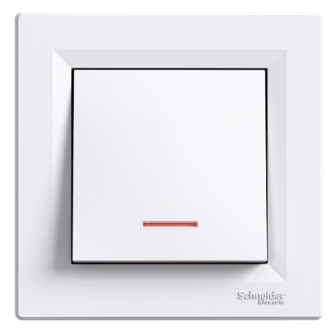 Intrerupător Cu Revenire Asfora cu Indicator Luminos Alb, EPH1600321 , Schneider
Electric - Schneider