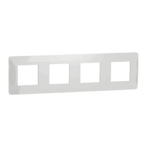 Rama Noua Unica 4 Posturi Alb , NU200818, Schneider Electric - Schneider