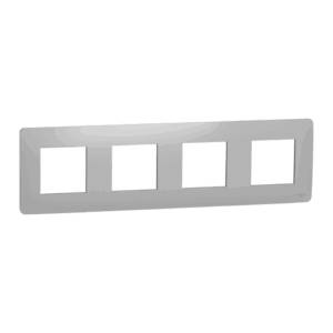 Rama Noua Unica 4 Posturi Aluminiu , NU200830, Schneider Electric - Schneider