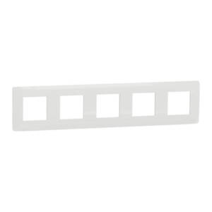 Rama Noua Unica 5 Posturi Alb , NU201018, Schneider Electric - Schneider