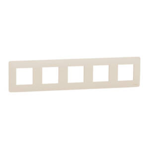 Rama Noua Unica 5 Posturi Crem , NU201044, Schneider Electric - Schneider
