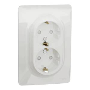 Priza Dubla Noua Unica 2P 16A Alba NU206718, Schneider Electric - Schneider