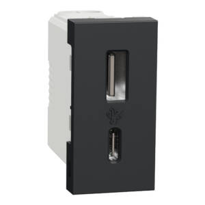 Priza USB Noua Unica 1m A+C 15w Antracit , NU301654, Schneider Electric -
Schneider