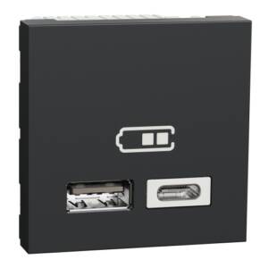 Priza USB 2.0 Noua Unica 2m A+C 15w Antracit , NU301854, Schneider Electric -
Schneider