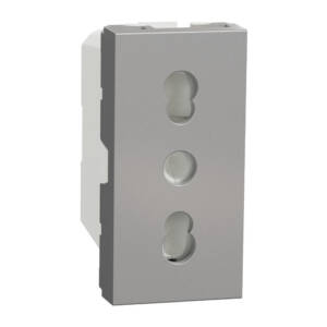 Priza Noua Unica Italiana 2P+E 16A Aluminiu, NU302330, Schneider Electric -
Schneider