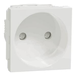 Priza Noua Unica 2P 2m 16A Albă, NU303318, Schneider Electric - Schneider