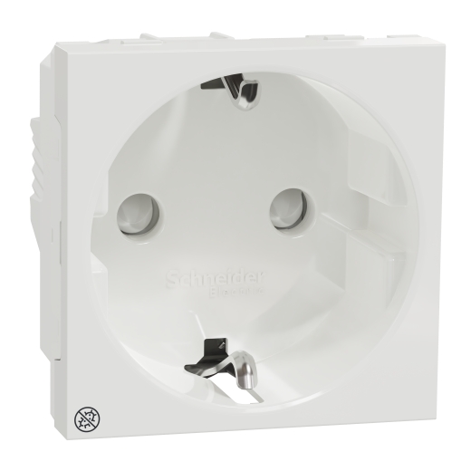 Priza Noua Unica Obturatoare 2P+E 16A Alb Antibacterian, NU303720, Schneider
Electric - Schneider