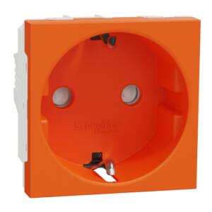 Priza Noua Unica Obturatoare 2P+E 16A Oranj, NU303761, Schneider Electric -
Schneider